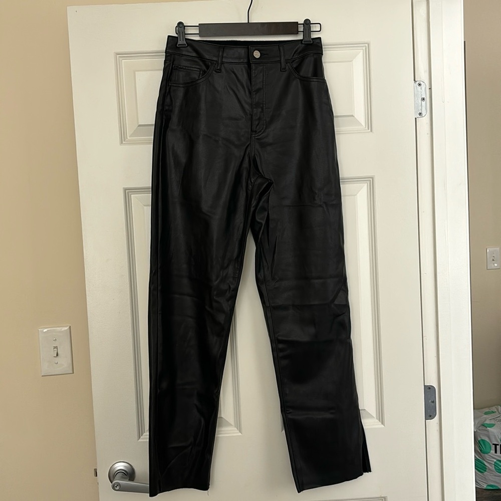 Women’s Faux High Rise Leather Pants - Express